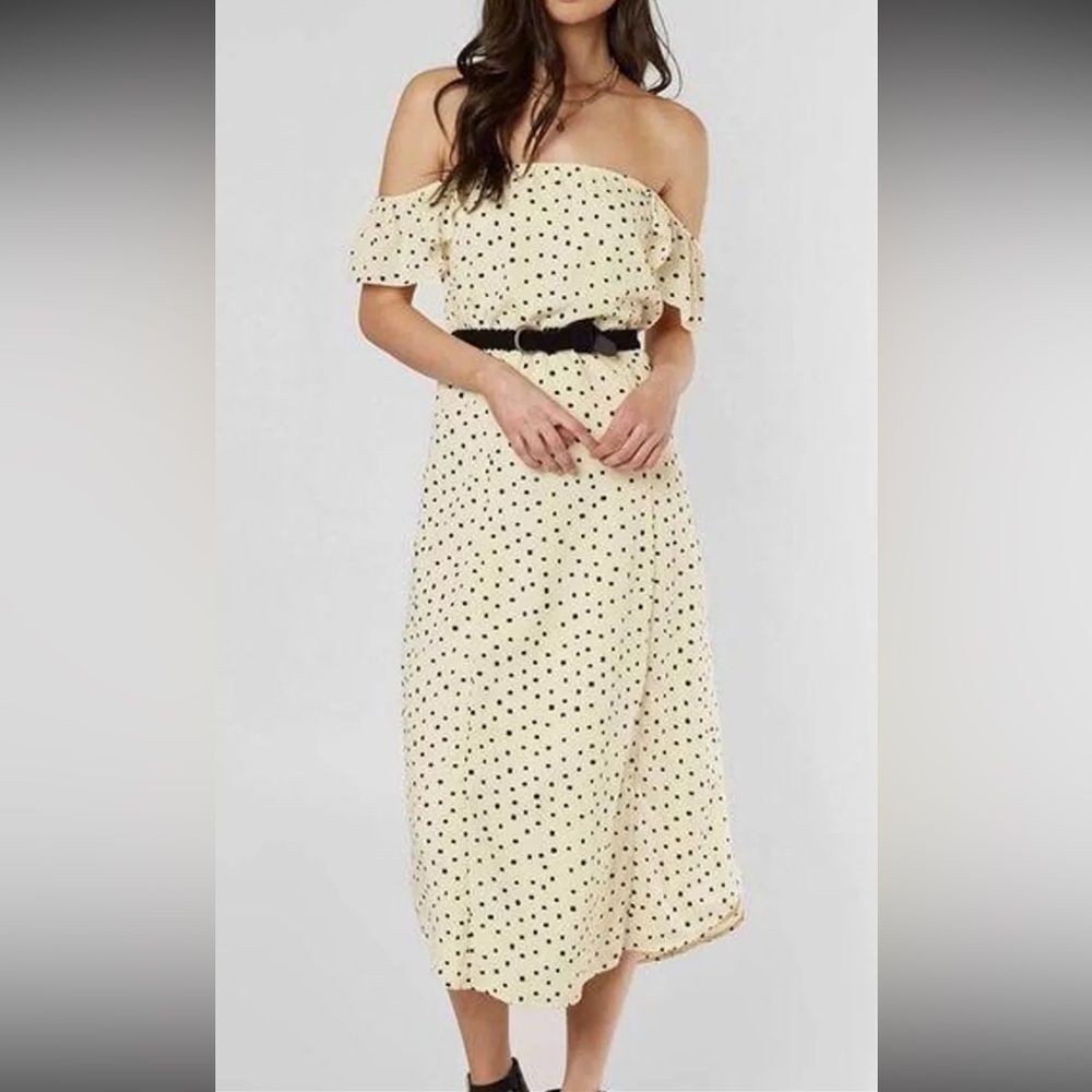 Amuse society polka dot dress size L